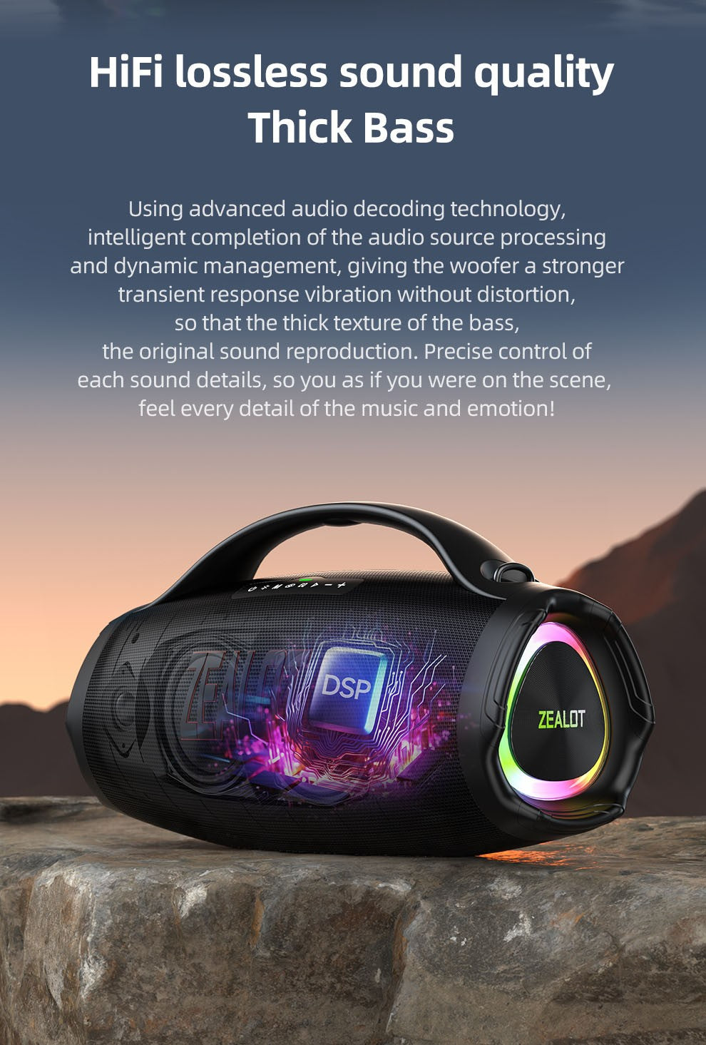 ZEALOT S98 Wireless Speakers - Goldener Wahl