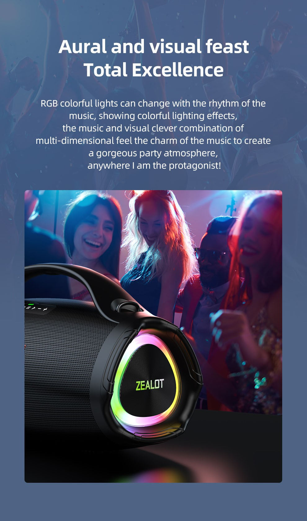 ZEALOT S98 Wireless Speakers - Goldener Wahl