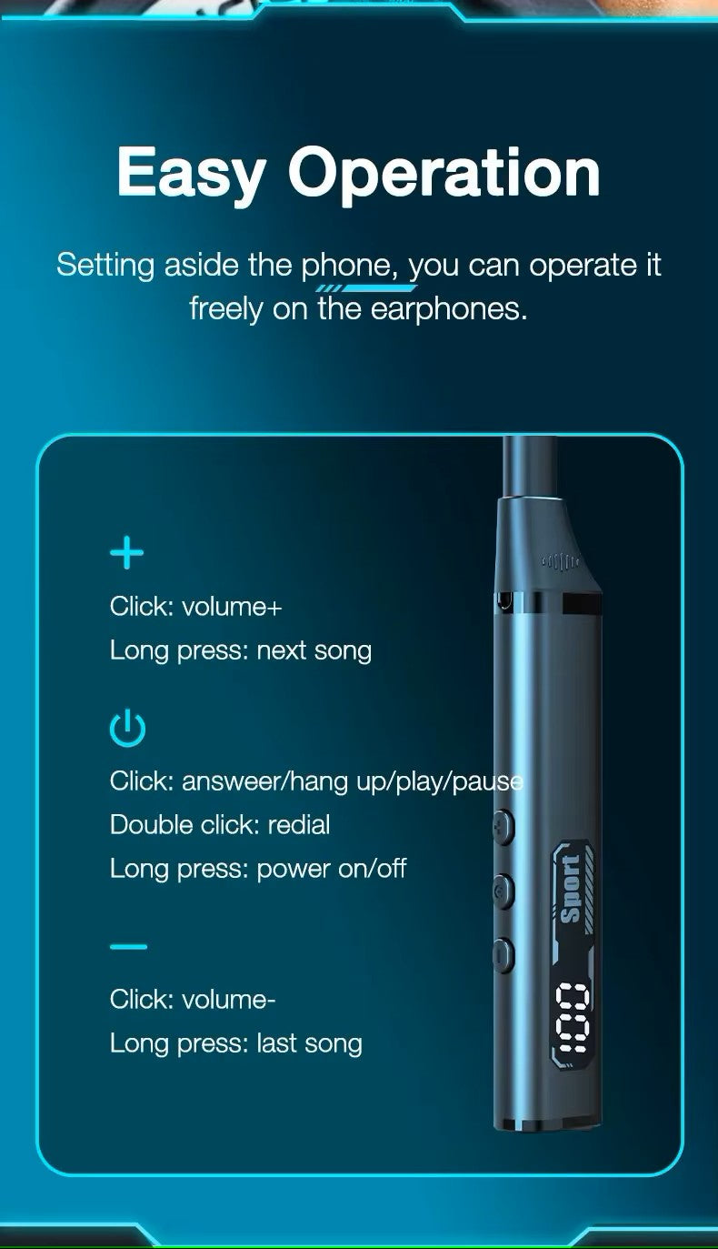 Control panel of a device with operation instructions on a blue background