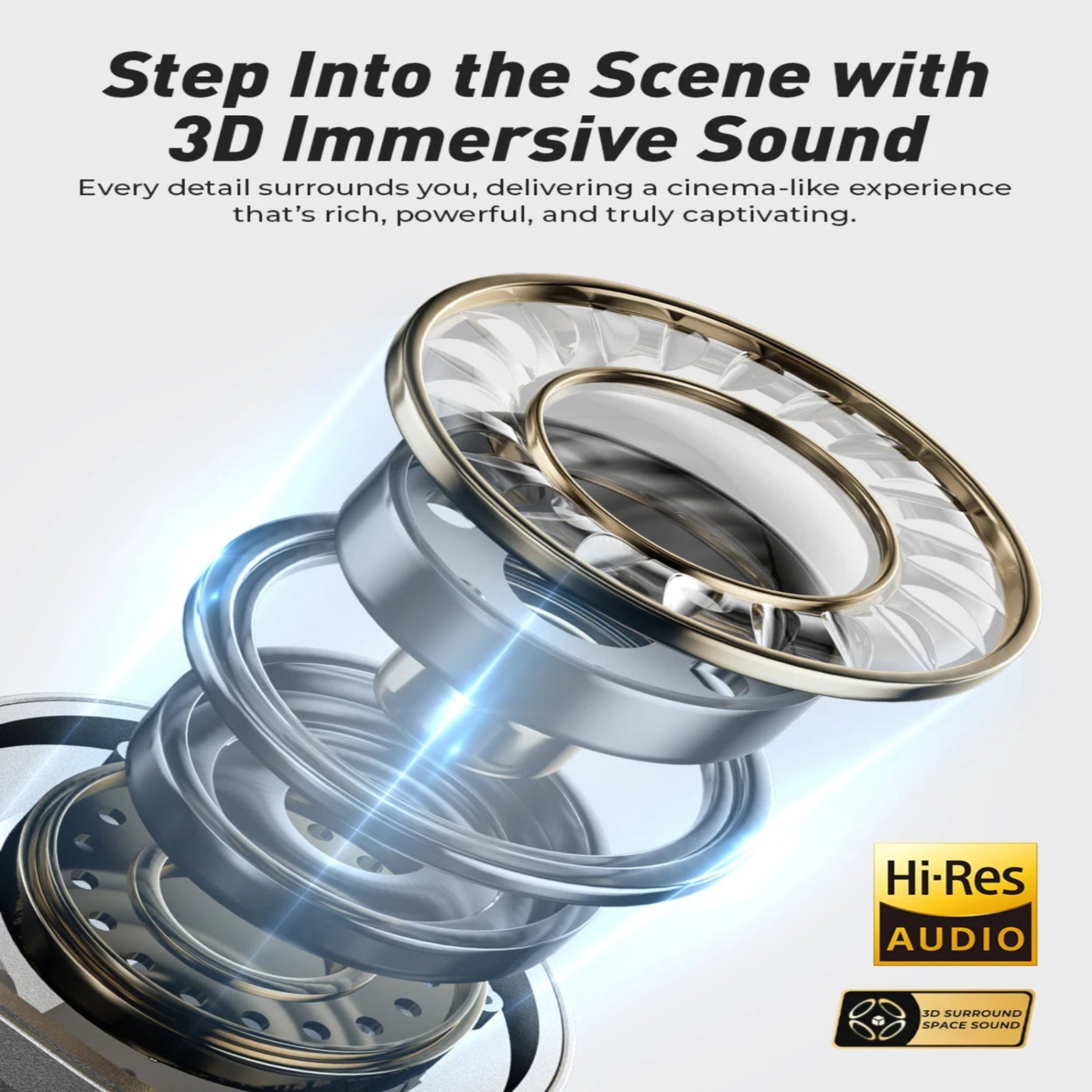Step Into the Scene with 3D Immersive Sound
Every detail surrounds you, delivering a cinema-like experience that's rich, powerful, and truly captivating.