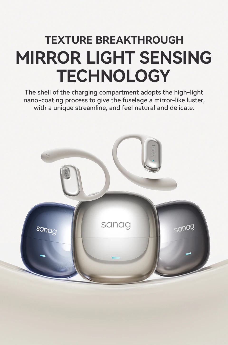 Sanag G30S Air Conduction Earphones - Goldener Wahl