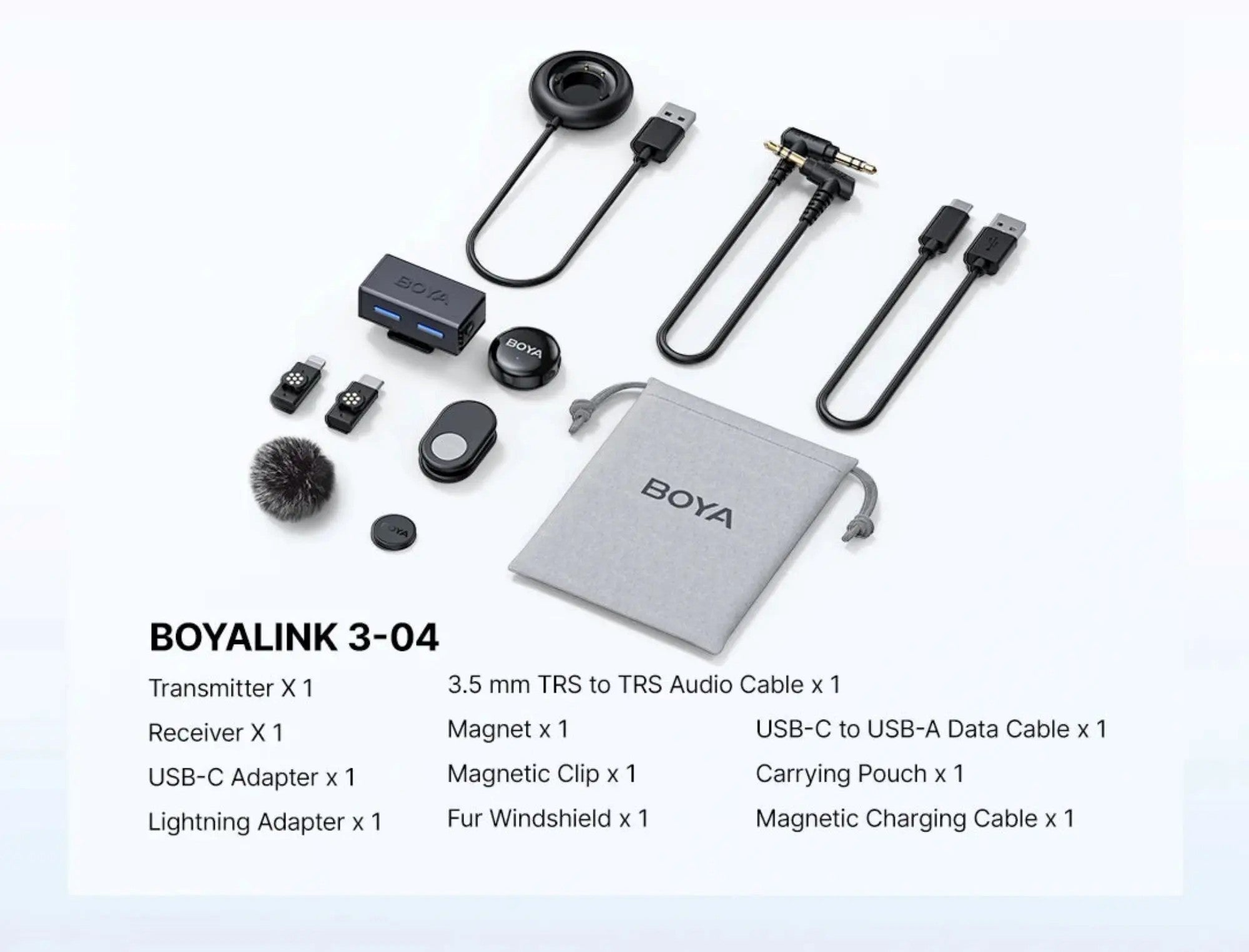 BOYA BOYALINK 3 Professional Wireless Lavalier Microphone BOYA