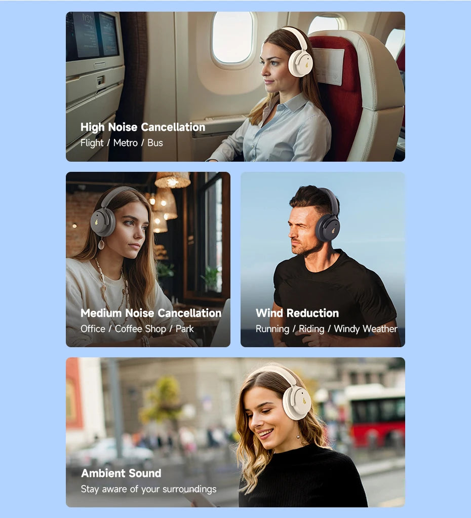 Edifier H9 Wireless Noise Cancelling Headphones - Goldener Wahl