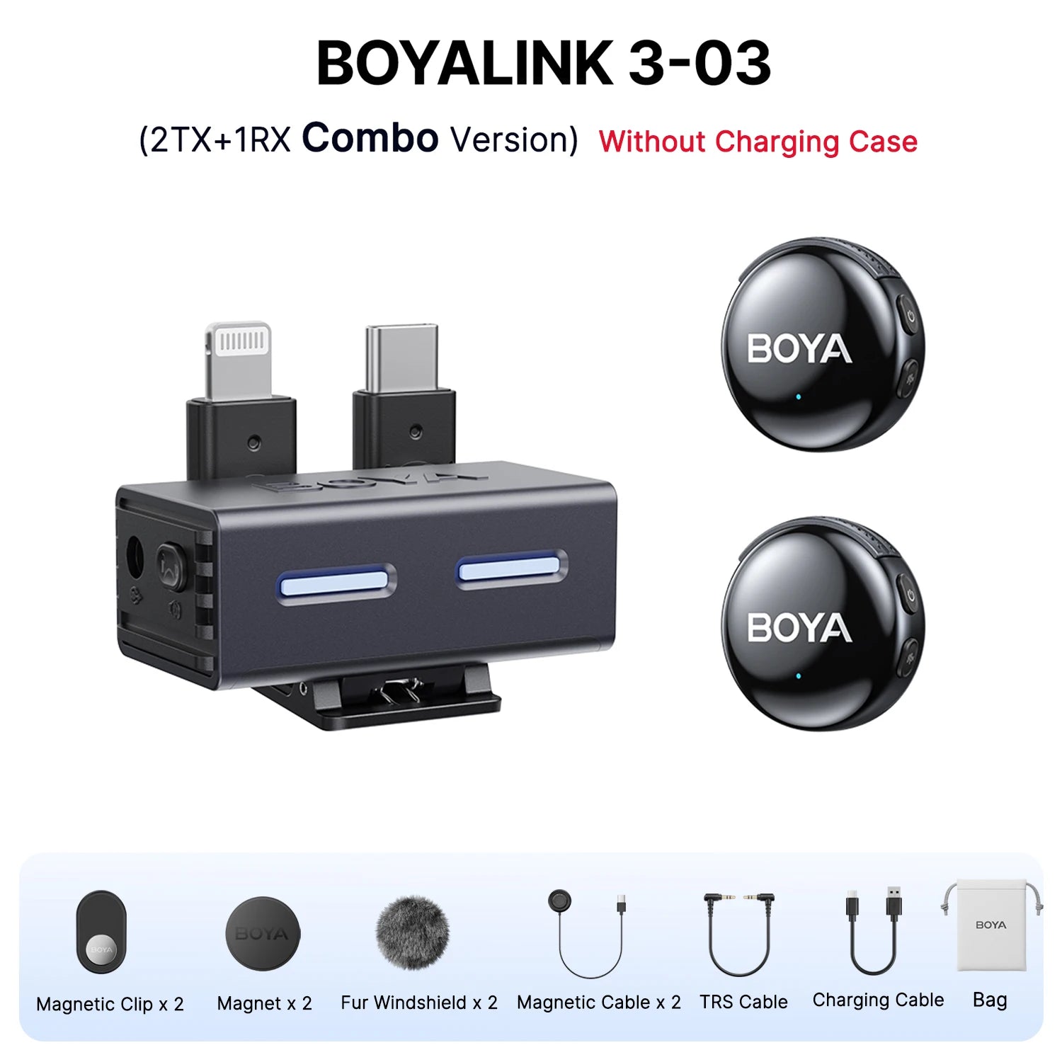 BOYA BOYALINK 3 Professional Wireless Lavalier Microphone