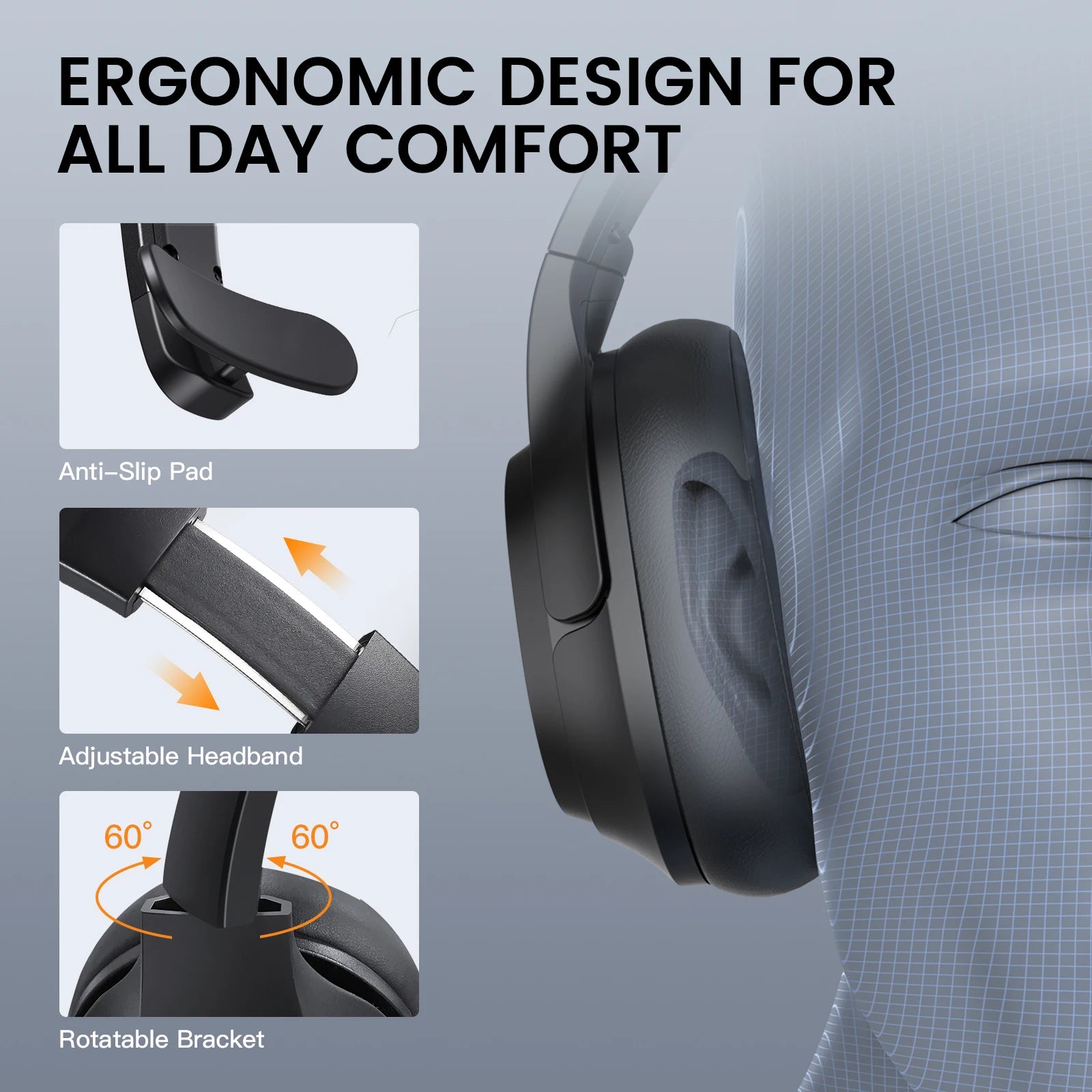 EKSA H1 Plus Call Headphones