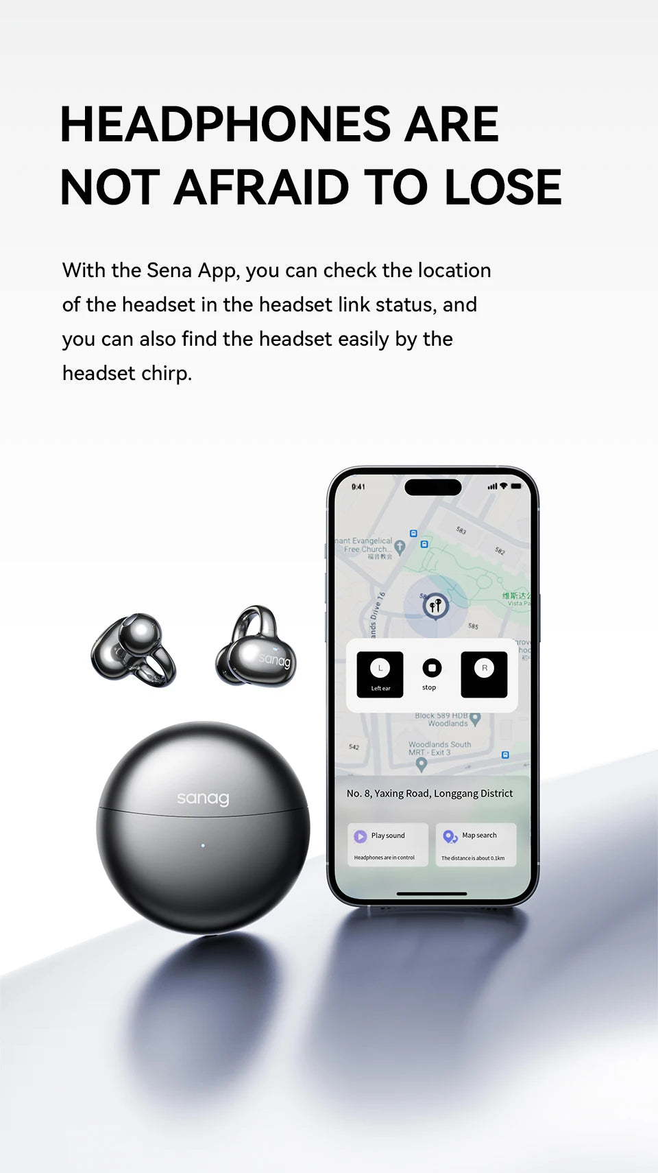Sanag S6S sport Earbuds - Goldener Wahl