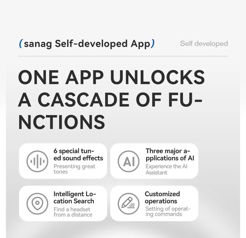 Sanag G3S Open-Ear Earphone Bluetooth Wireless Bluetooth 5.4 Headphones IPX5 Waterproof Air conduction Sports Ear Hooks - Goldener Wahl