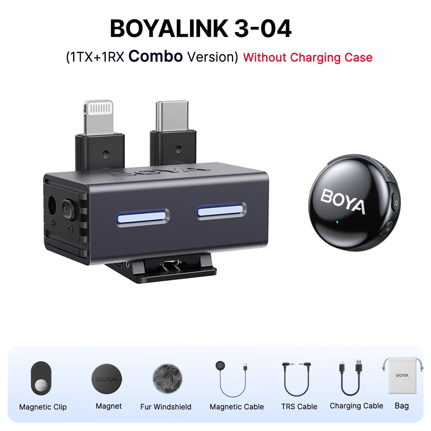 BOYA BOYALINK 3 Professional Wireless Lavalier Microphone