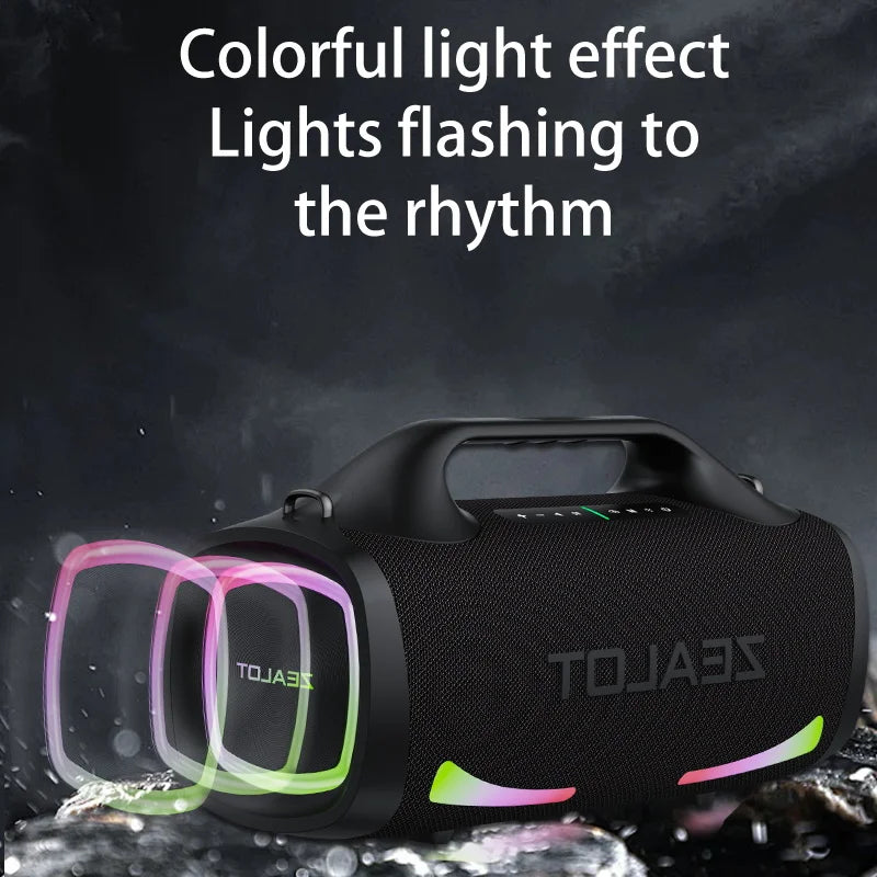 Zealot S79 100W Portable Speaker - Wireless Outdoor HiFi Sound 24000mAh Zealot