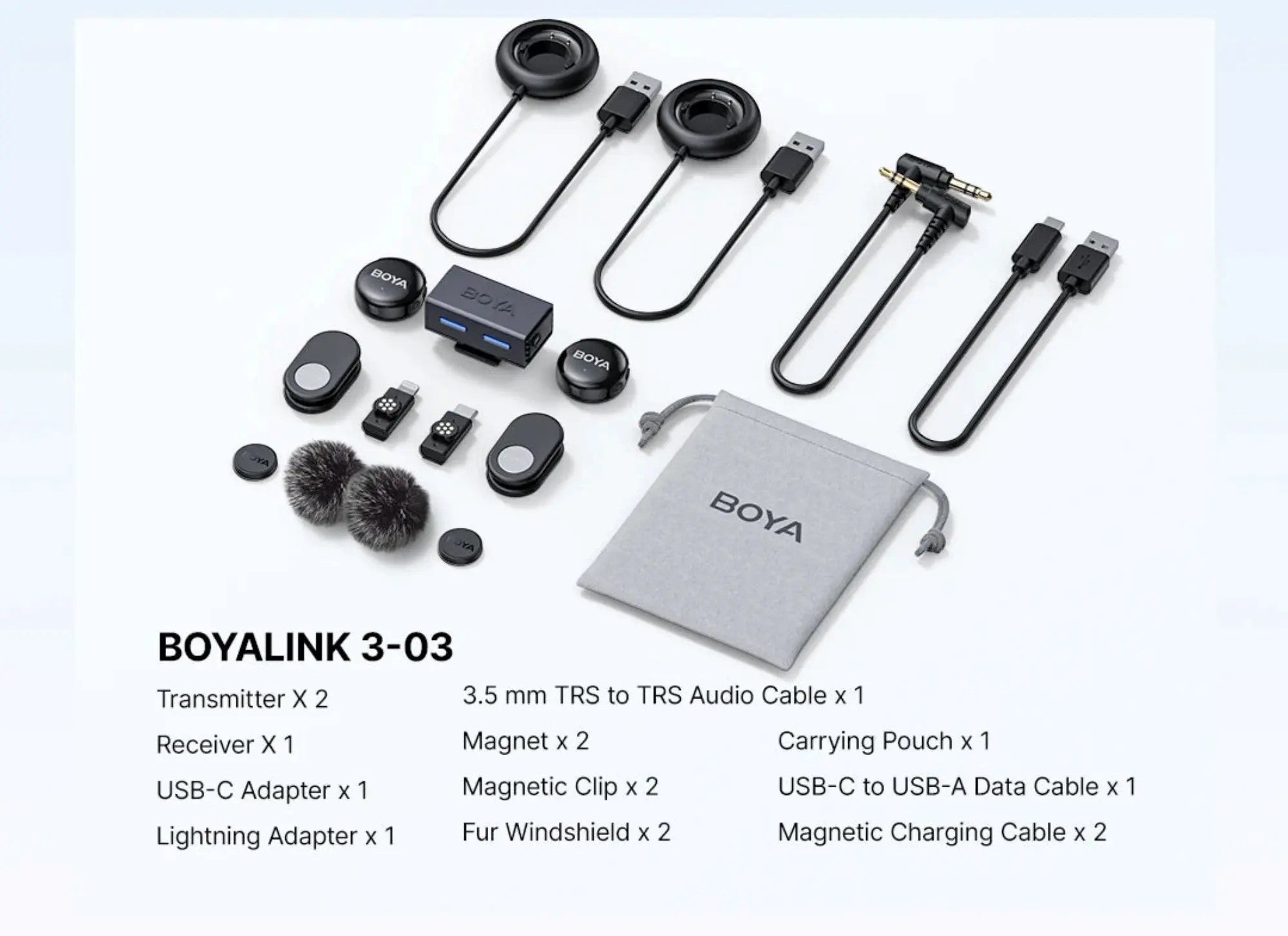 BOYA BOYALINK 3 Professional Wireless Lavalier Microphone BOYA