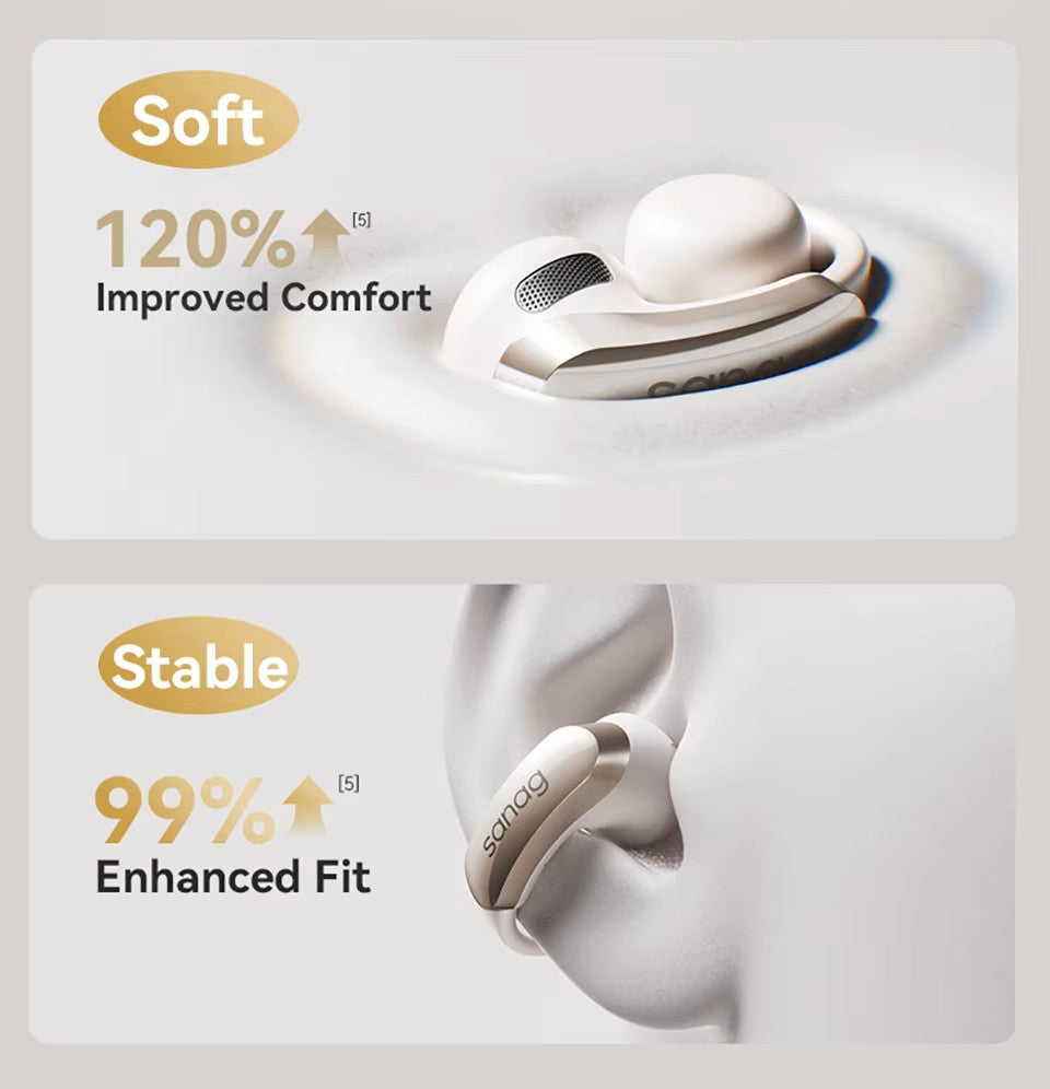 Sanag S9S AI Ear Clip Headset - Goldener Wahl