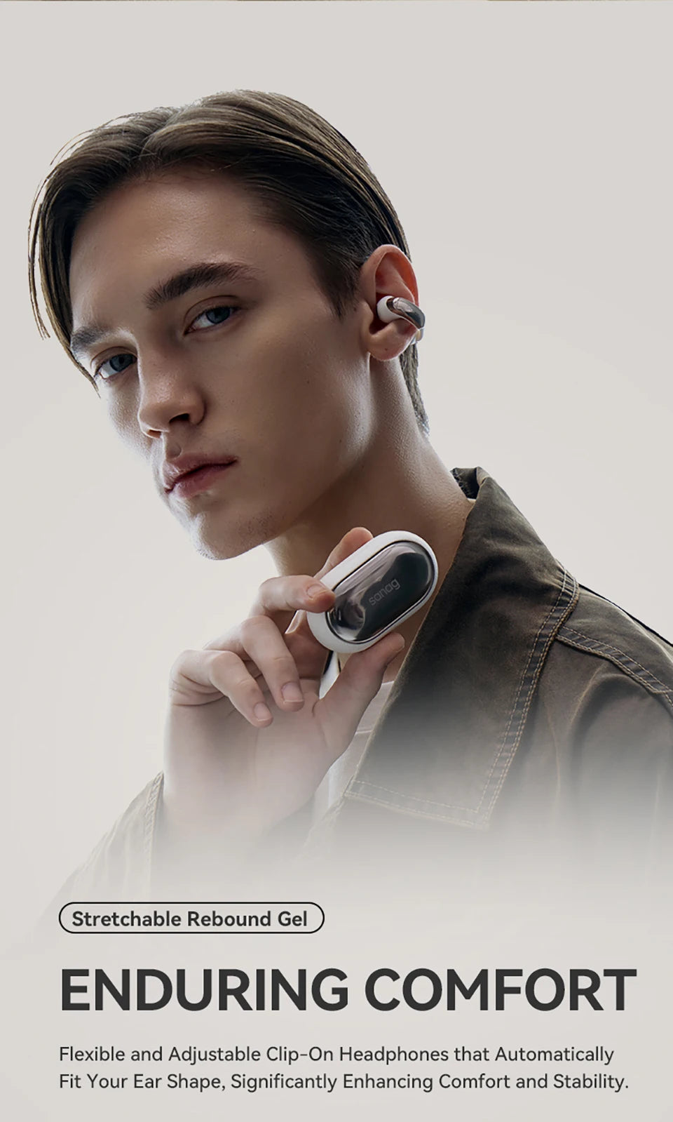 Sanag S9S AI Ear Clip Headset - Goldener Wahl