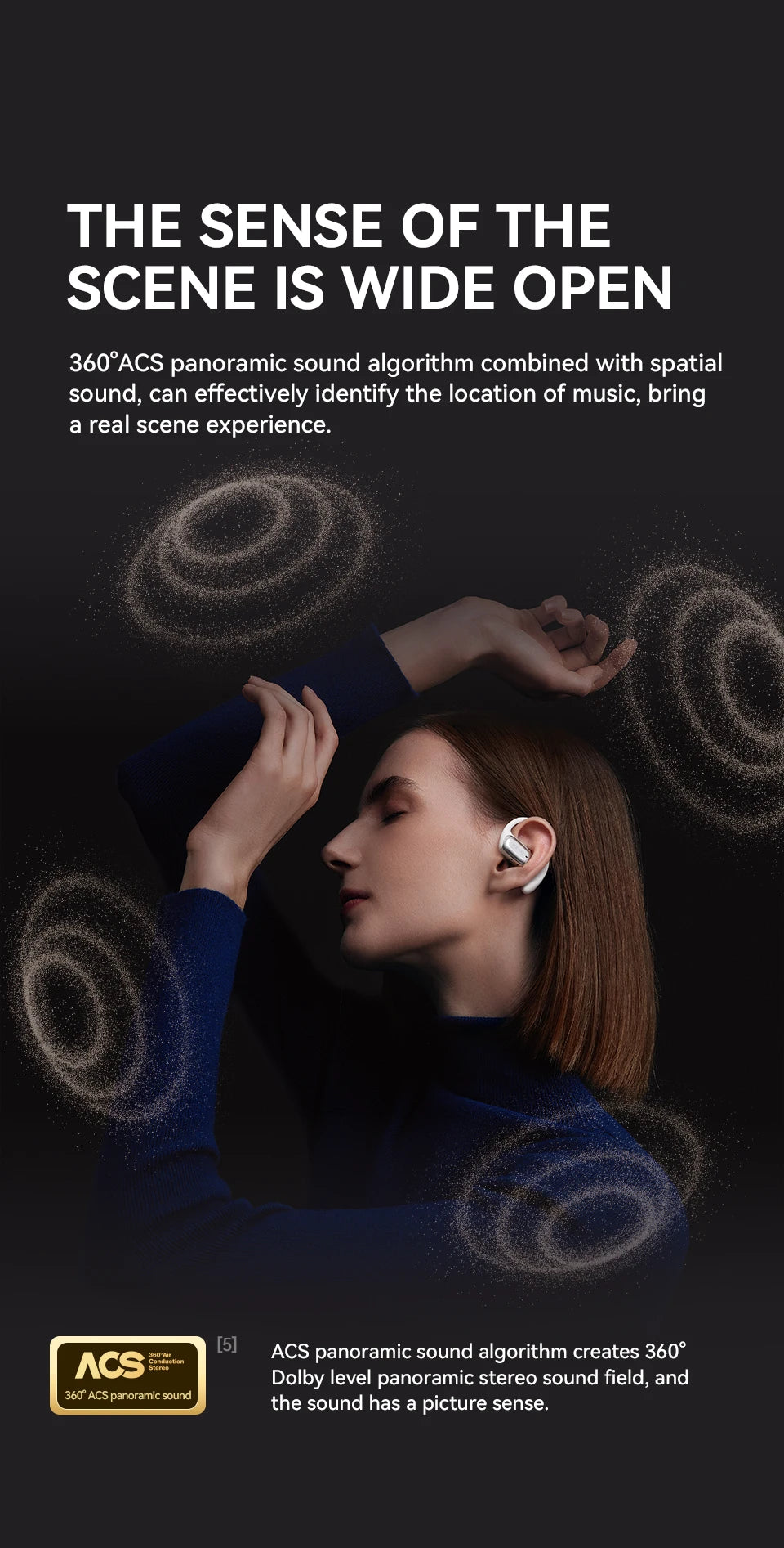 Sanag G30S Air Conduction Earphones - Goldener Wahl