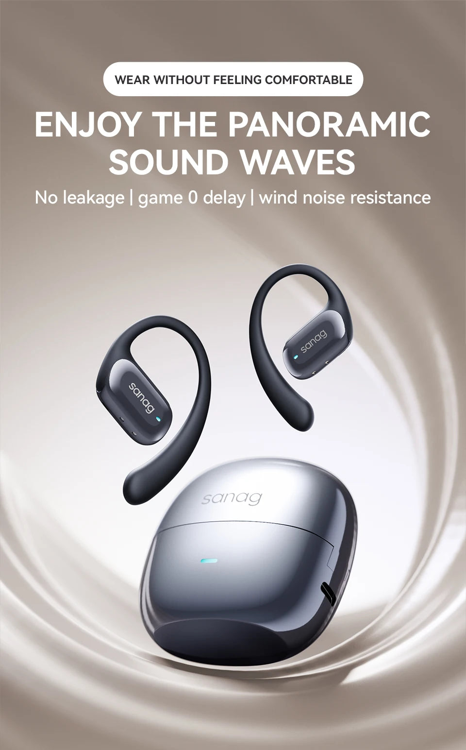 Sanag G30S Air Conduction Earphones - Goldener Wahl