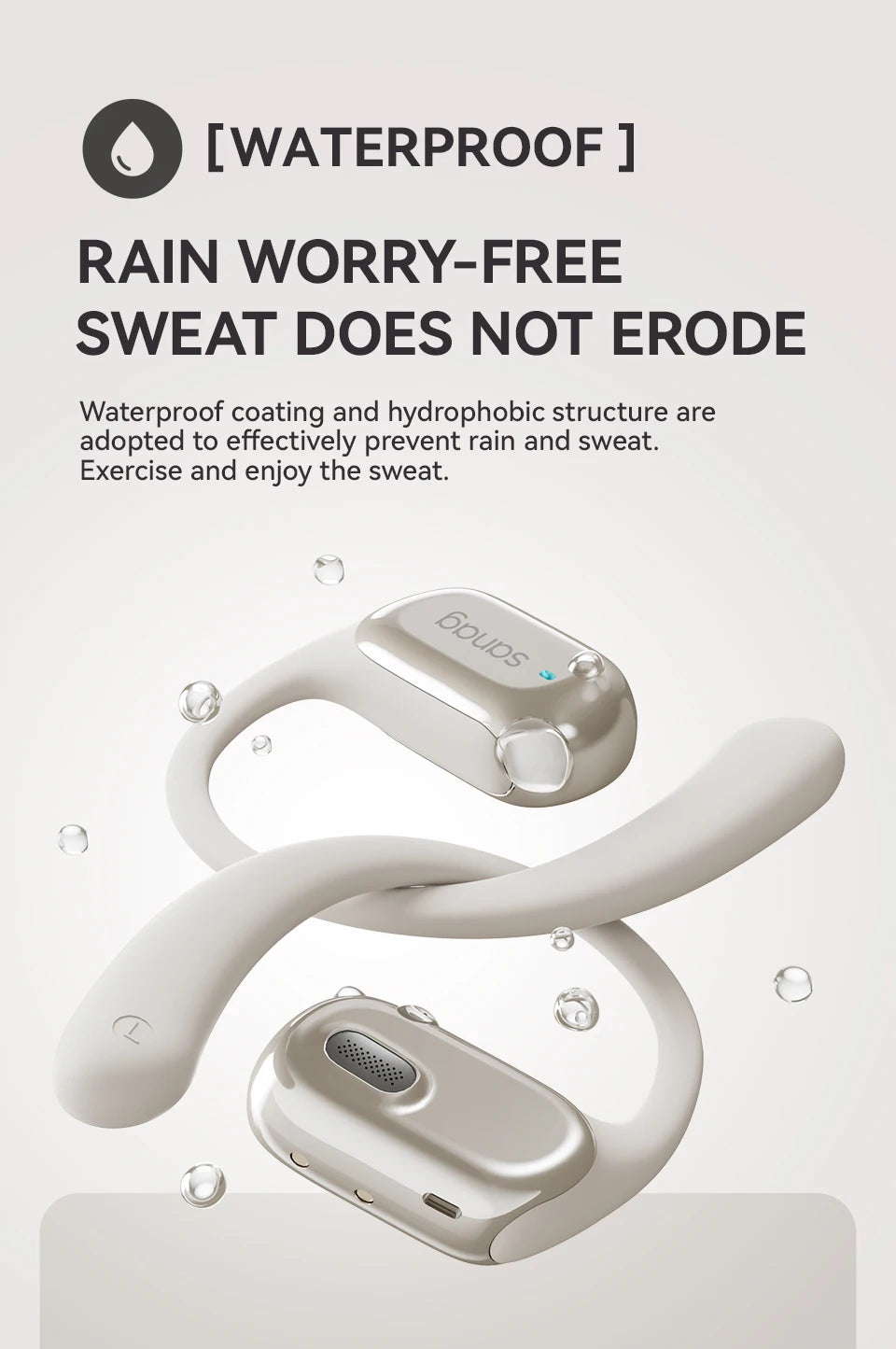 Sanag G30S Air Conduction Earphones - Goldener Wahl