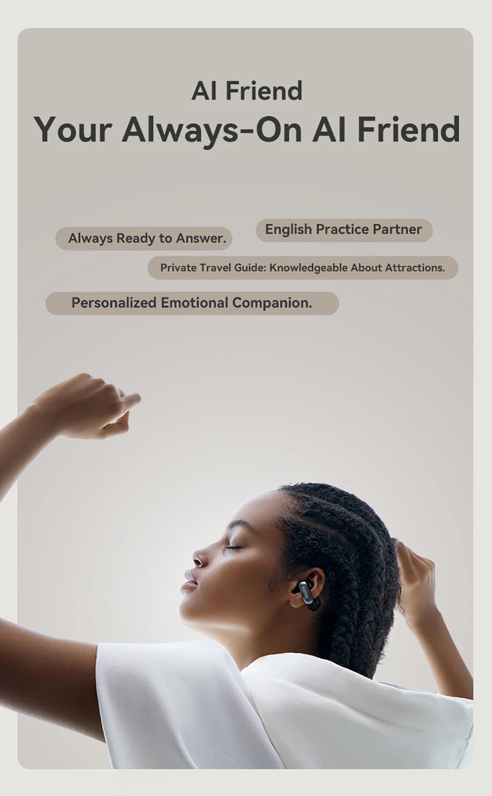 Sanag S9S AI Ear Clip Headset - Goldener Wahl