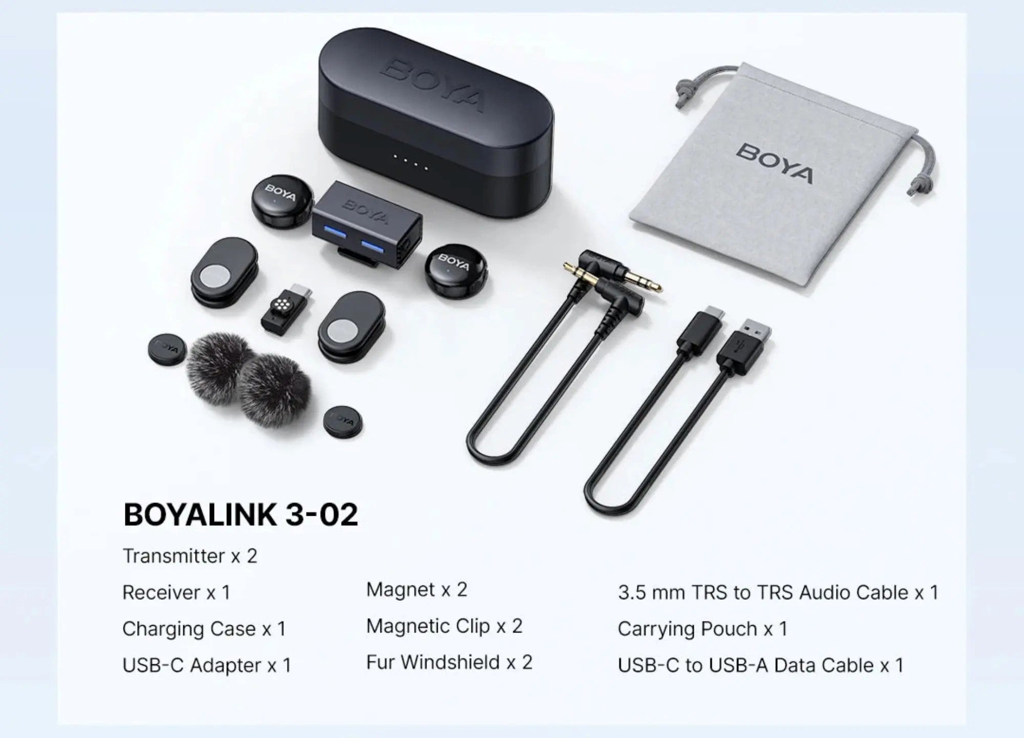 BOYA BOYALINK 3 Professional Wireless Lavalier Microphone BOYA