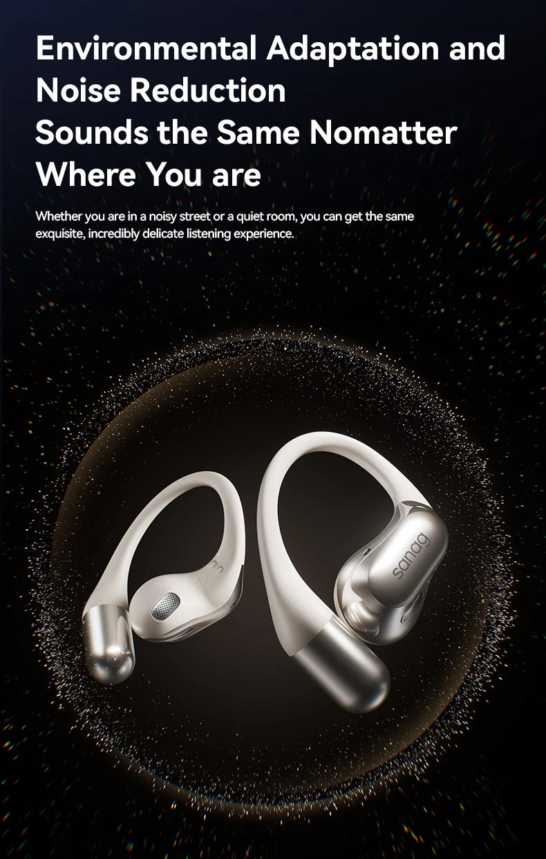 Sanag G9S Wireless Bluetooth Headphones Open-Ear Bluetooth 5.2 Wireless Earphones AI Translation Headphones IPX4 Sport Ear Hooks - Goldener Wahl