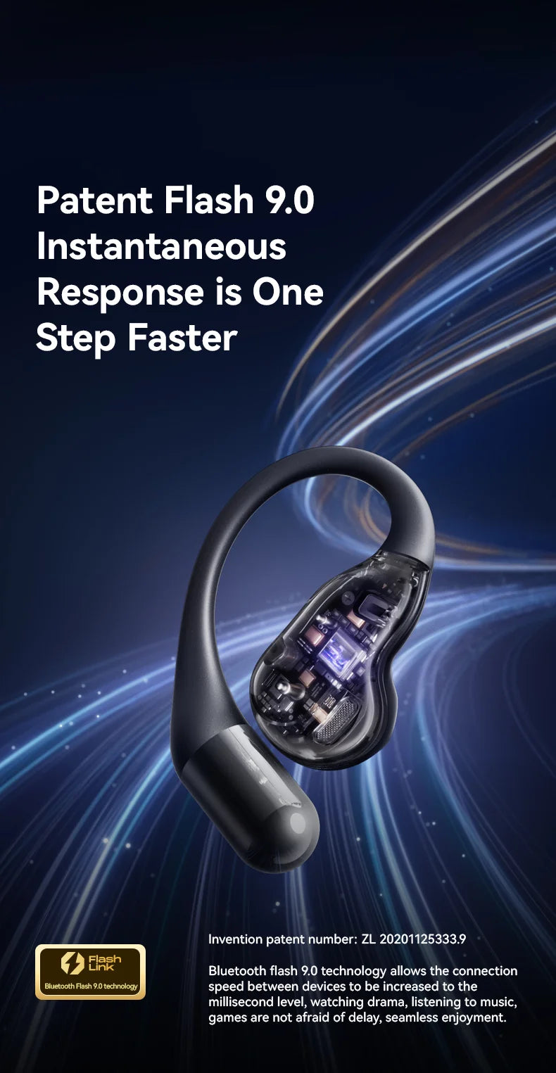 Sanag G9S Wireless Bluetooth Headphones Open-Ear Bluetooth 5.2 Wireless Earphones AI Translation Headphones IPX4 Sport Ear Hooks - Goldener Wahl