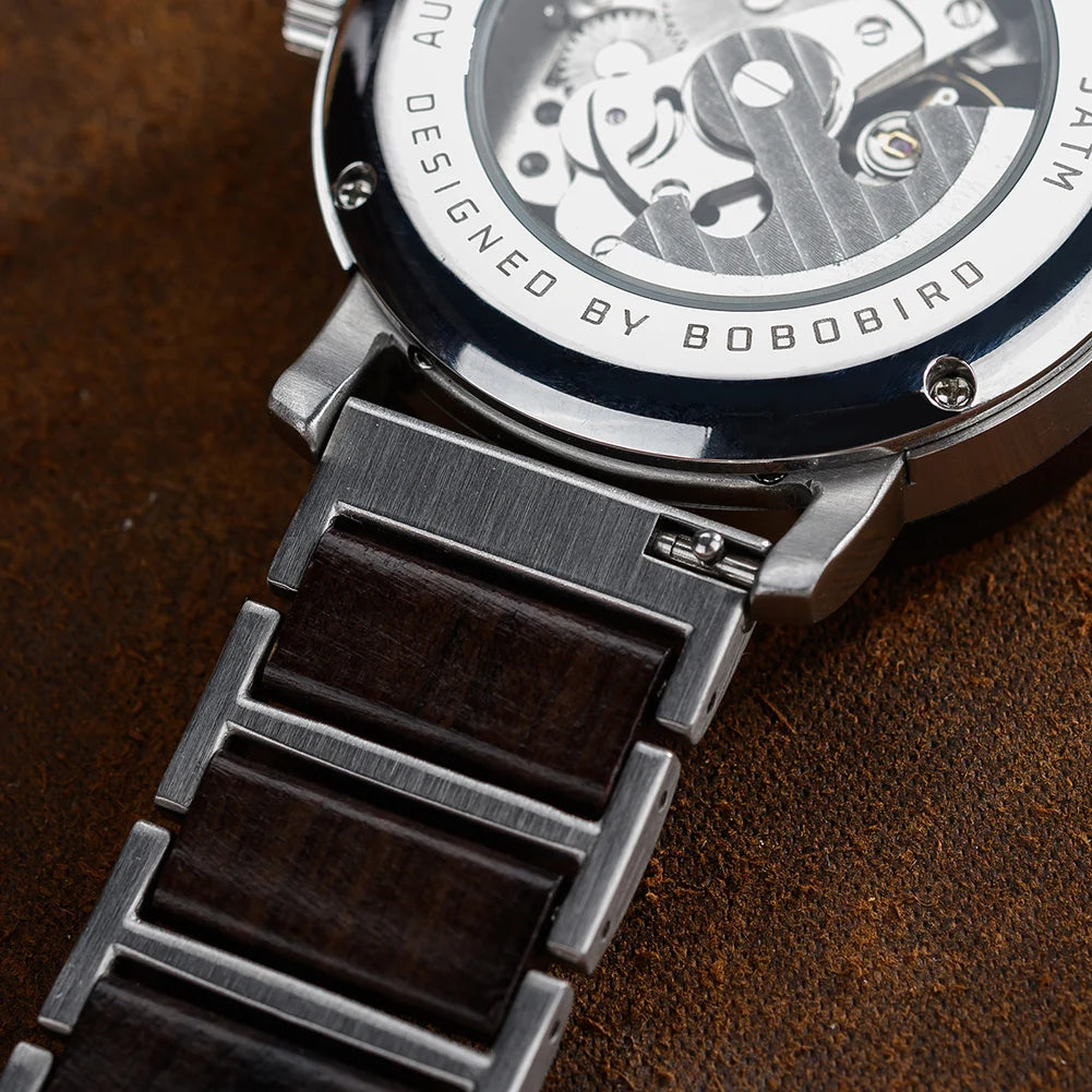 BOBO BIRD GT119 Men’s Wooden Mechanical Watch – Personalized