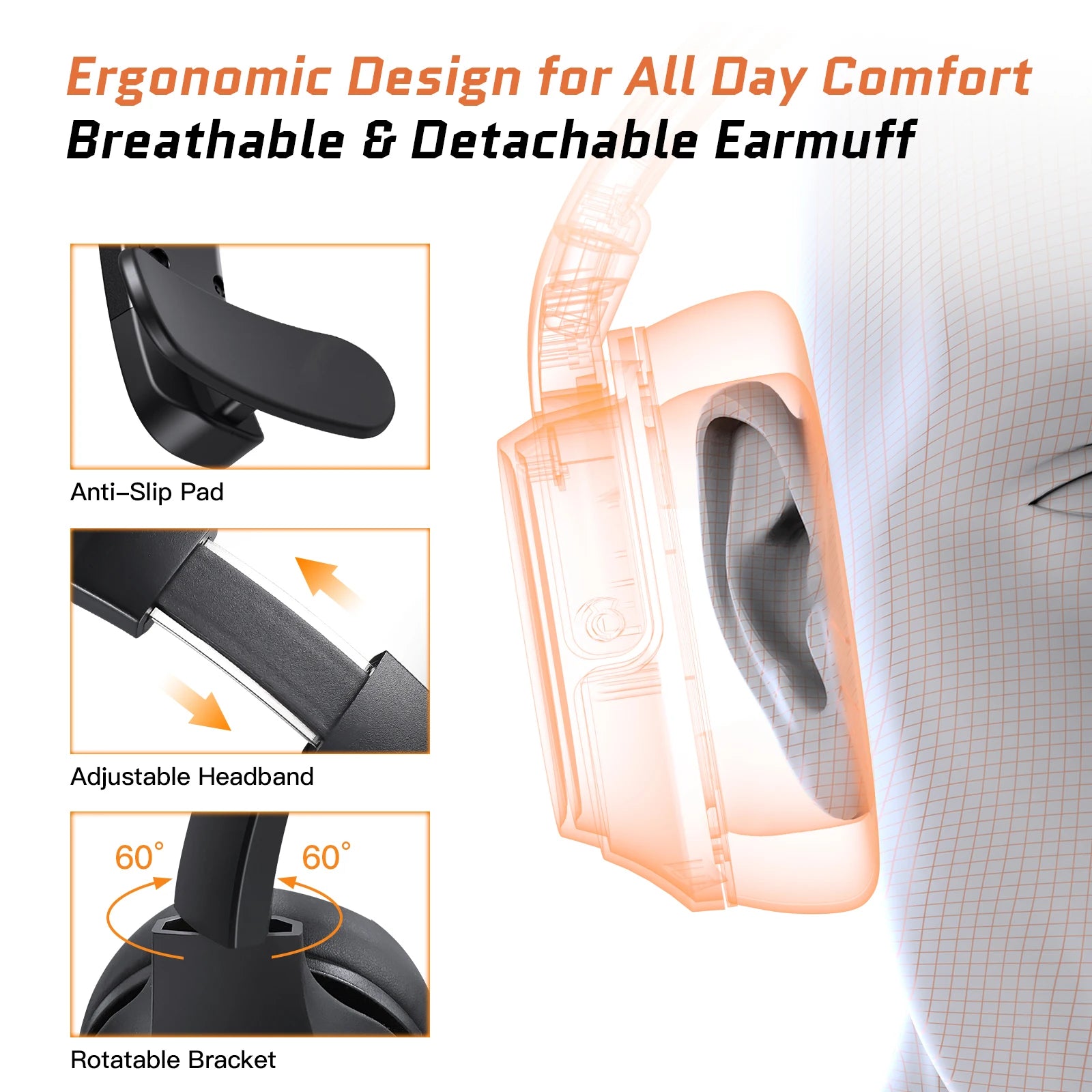 EKSA H1 Plus Call Headphones