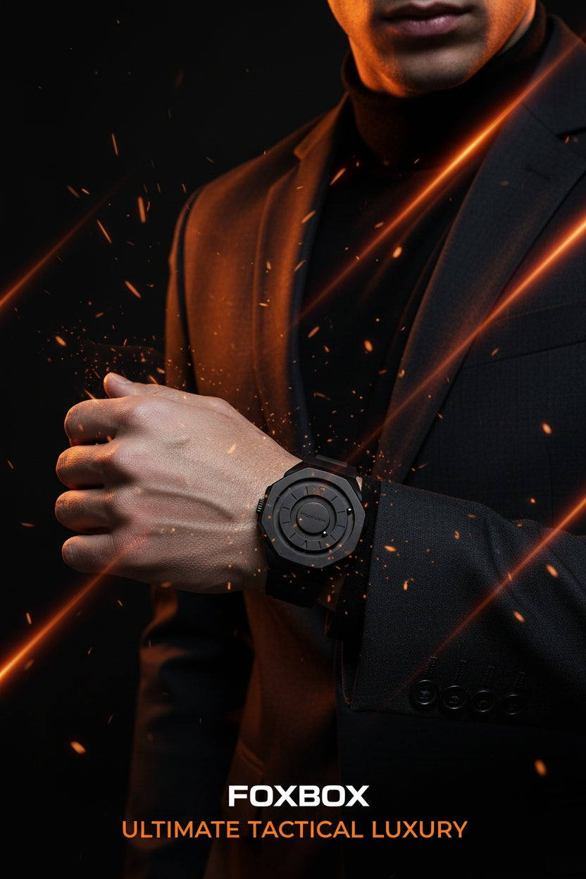 FOXBOX Magnetic Tactical Watch - Men's Waterproof Watch
