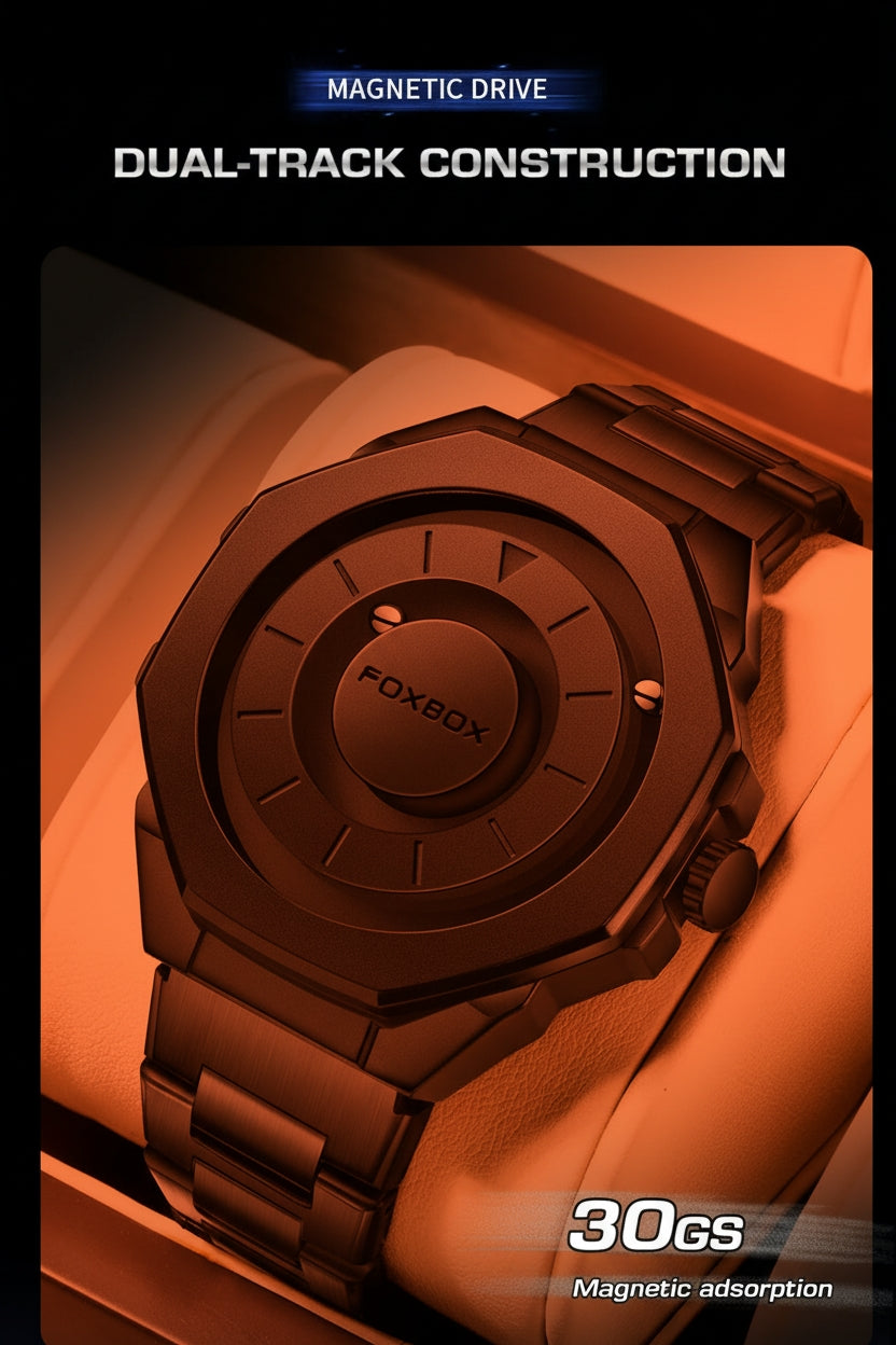 FOXBOX Magnetic Tactical Watch - Men's Waterproof Watch