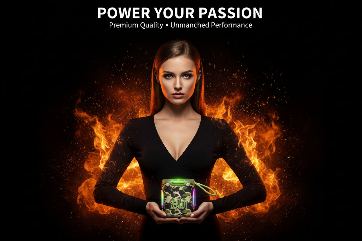 ZEALOT S122 Wireless Bluetooth Speaker - 25W Premium Portable Audio with LED Ring & 6000mAh Battery