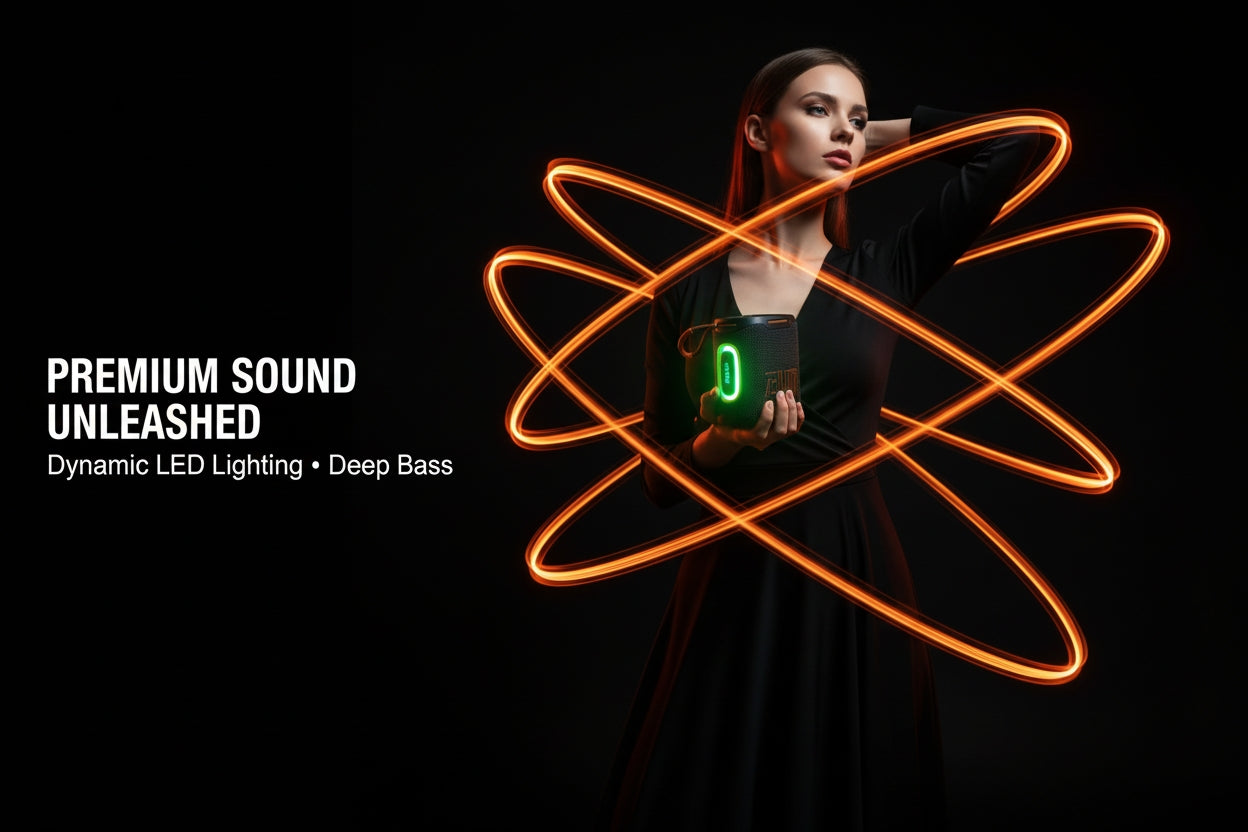 ZEALOT S122 Wireless Bluetooth Speaker - 25W Premium Portable Audio with LED Ring & 6000mAh Battery