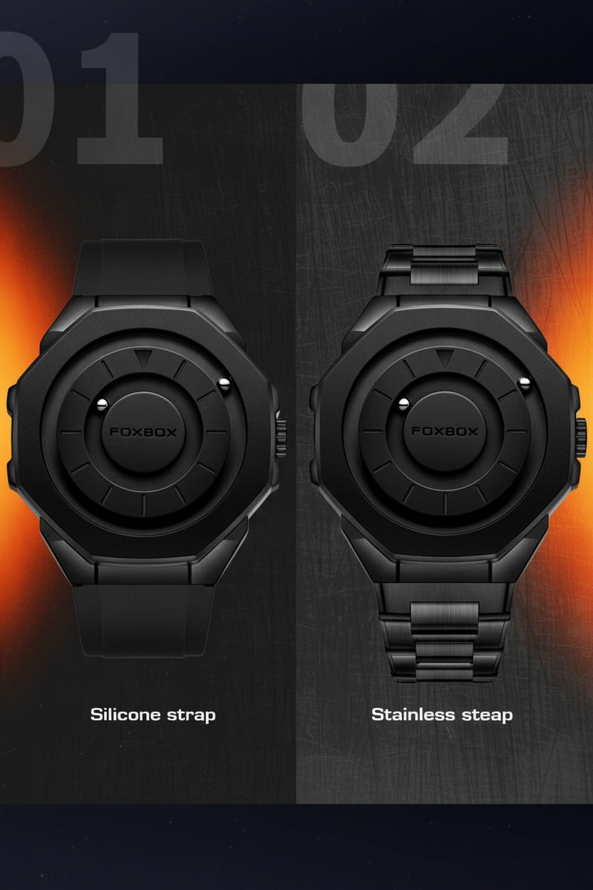 FOXBOX Magnetic Tactical Watch - Men's Waterproof Watch