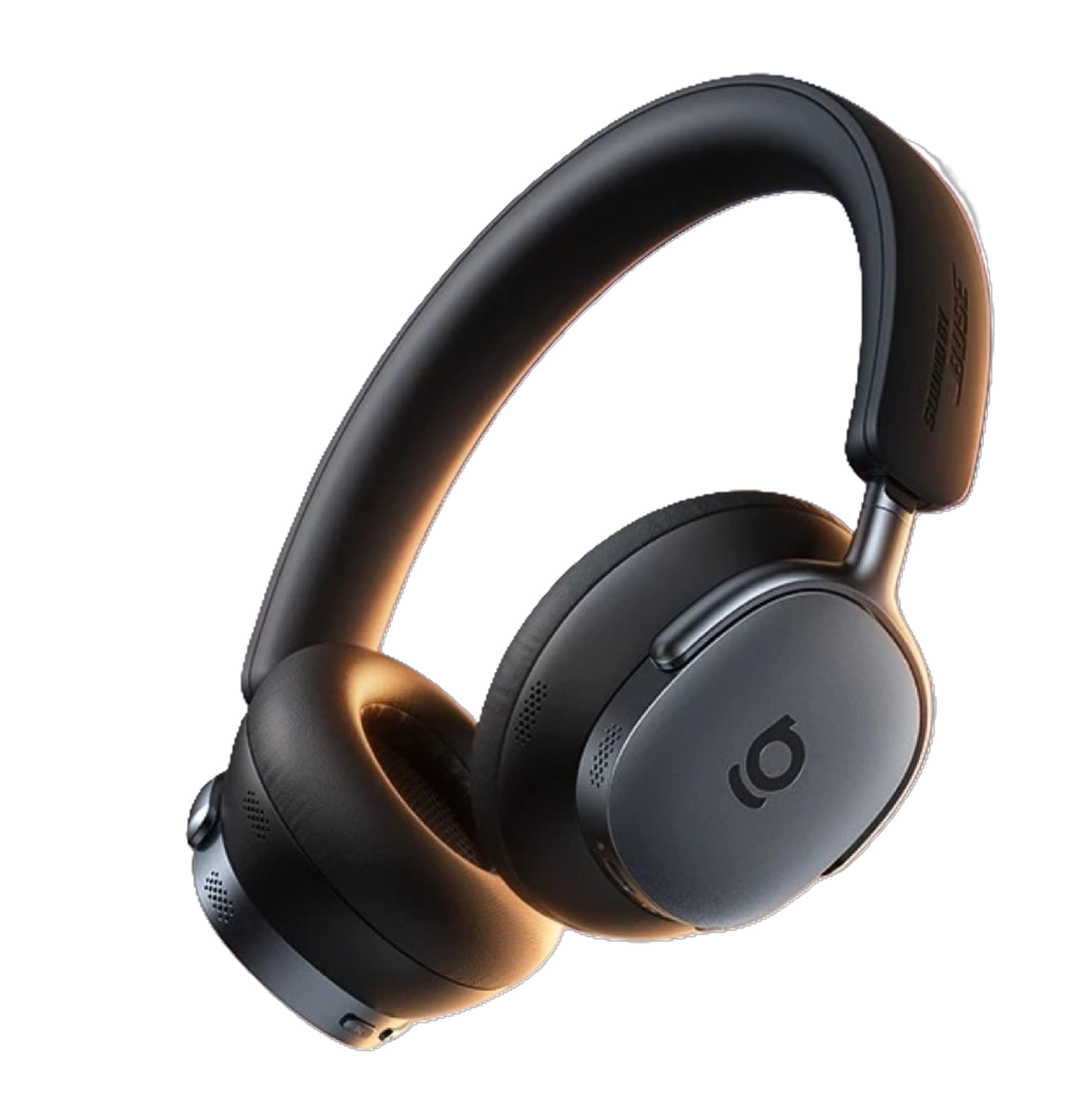 Black over-ear wireless headphones with ANC technology 