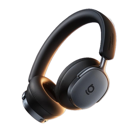 Black over-ear wireless headphones with ANC technology 