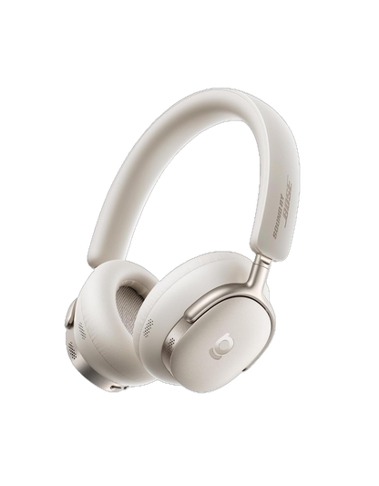 White headphones with 'Sound by JBL' branding on a white background