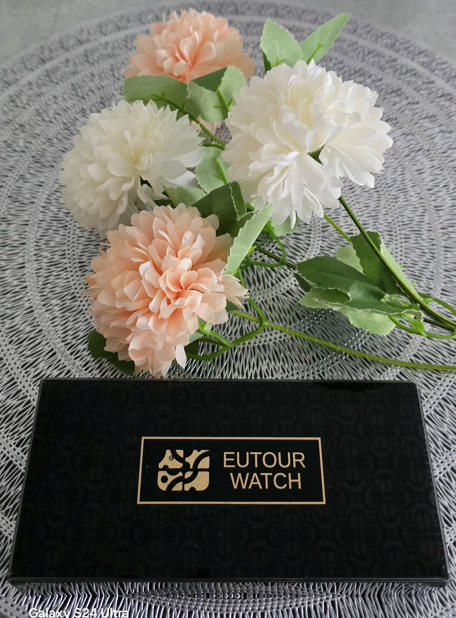 EUTOUR Montre Perles Magnétiques | Bois & Cuir PU Unisexe
