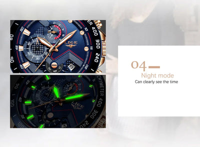 Watch face with night mode feature on a white background