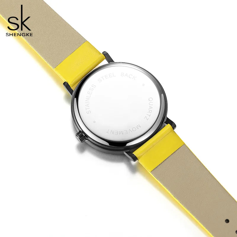 Shengke Creative Design Women's Quartz Watches Top Brand Ladies Wristwatches Fashion Free Styles Female Clock SK Best Gifts