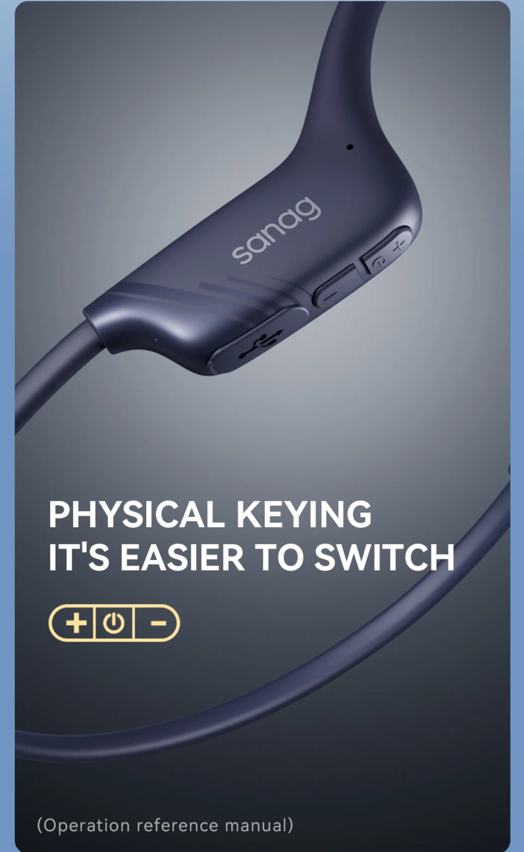 Close-up of a electronic device with physical keying mechanism.