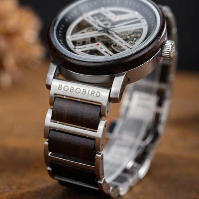BOBO BIRD GT119 Men’s Wooden Mechanical Watch – Personalized