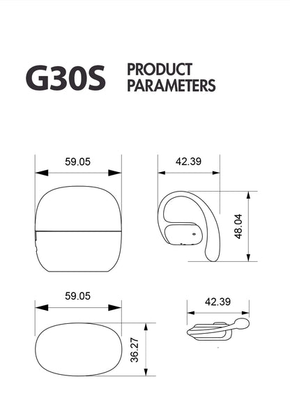 Sanag G30S  Air Conduction Earphones - Goldener Wahl 