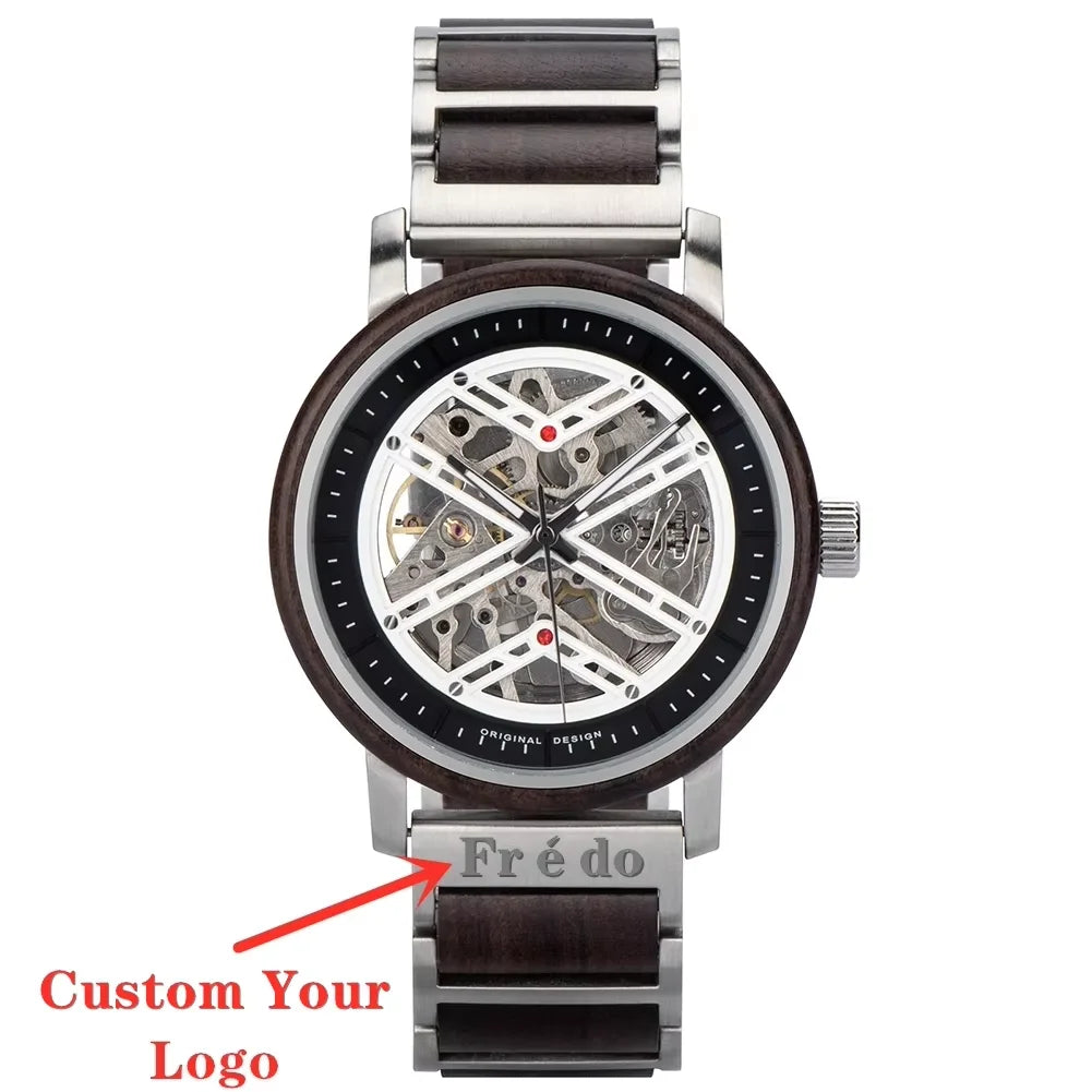 BOBO BIRD GT119 Men’s Wooden Mechanical Watch – Personalized
