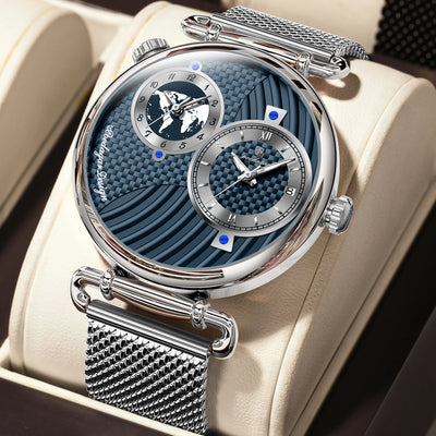 POEDAGAR 848 Men’s Dual Time Zone Quartz Watch