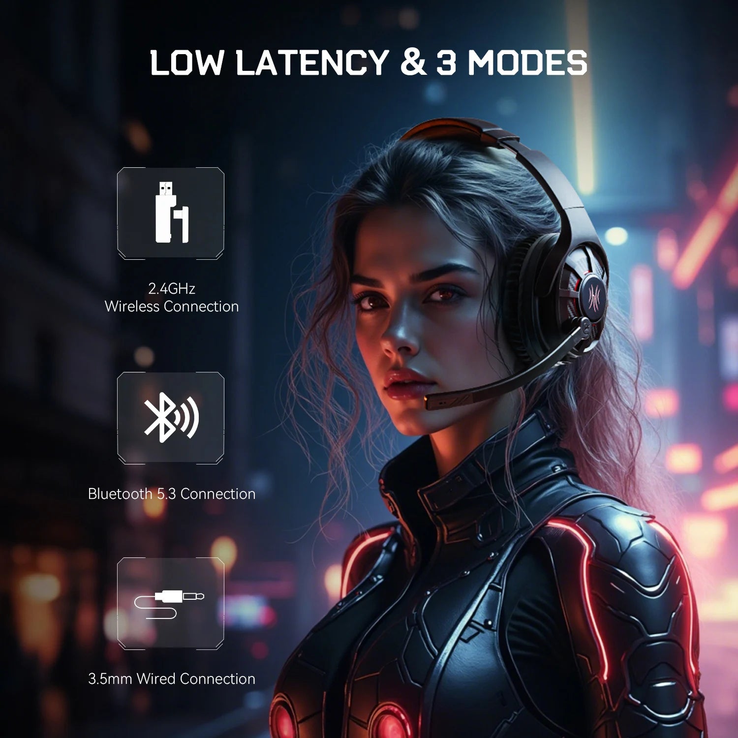 Oneodio G18BT Wireless Gaming  Headphones