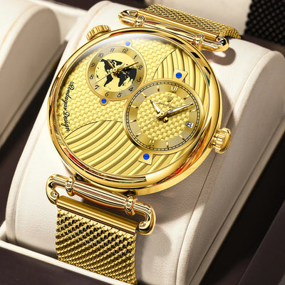 POEDAGAR 848 Men’s Dual Time Zone Quartz Watch