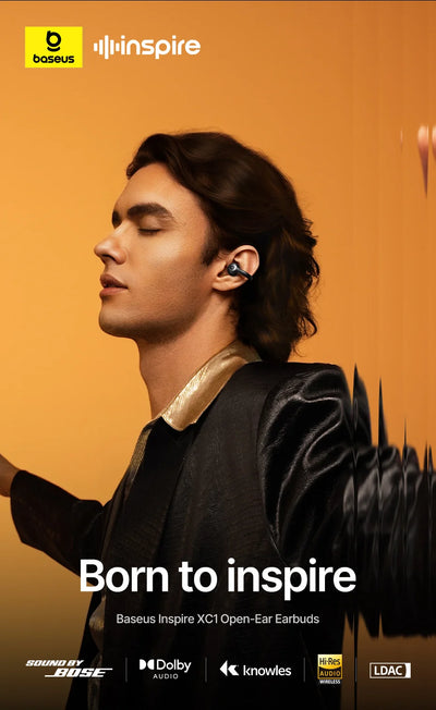 Baseus Inspire XC1 - Ear Clip Wireless Earphones with Bluetooth 6.1