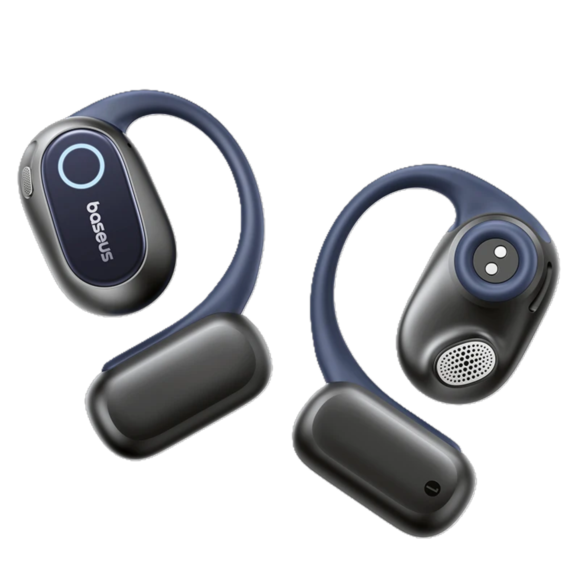 Bose wireless earbuds on a white background