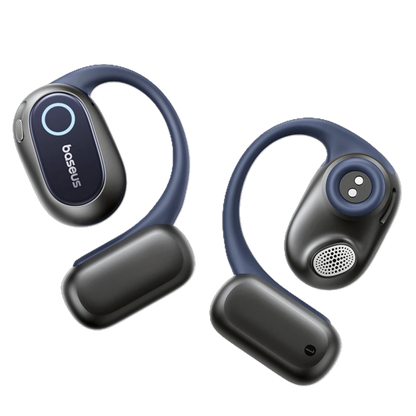 Bose wireless earbuds on a white background