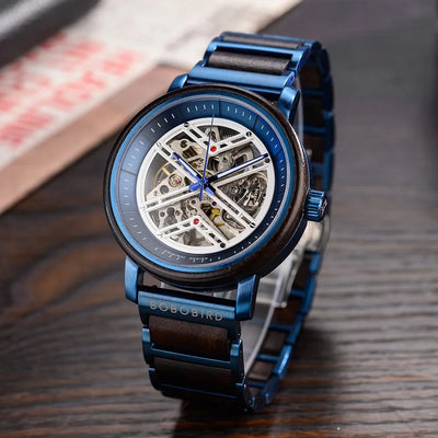 BOBO BIRD GT119 Men’s Wooden Mechanical Watch – Personalized