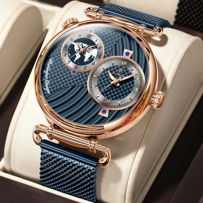 POEDAGAR 848 Men’s Dual Time Zone Quartz Watch