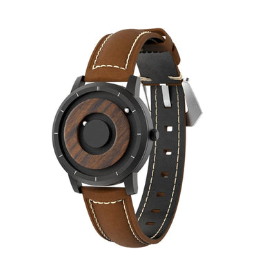 EUTOUR Magnetic Bead Watch - Wooden Design Unisex Timepiece EUTOUR