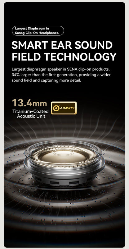Sanag S9S AI Ear Clip Headset - Goldener Wahl 